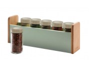 Typhoon Spice Rack with 6 Glass Jars